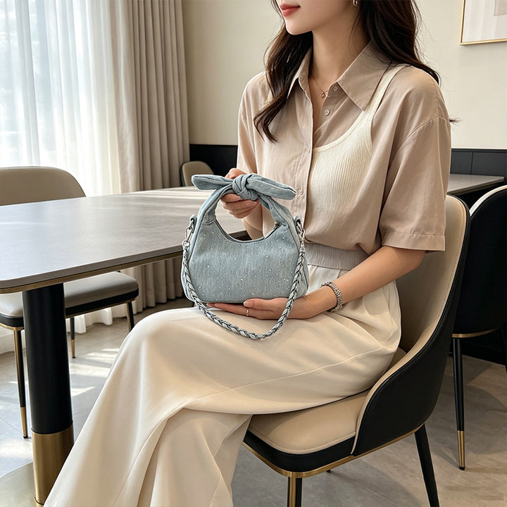 Stylish Bow-Embellished Handbag Kalsten