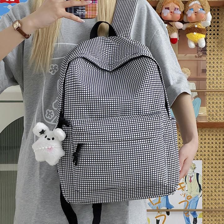 Textured Patterned Casual Backpack Kalsten