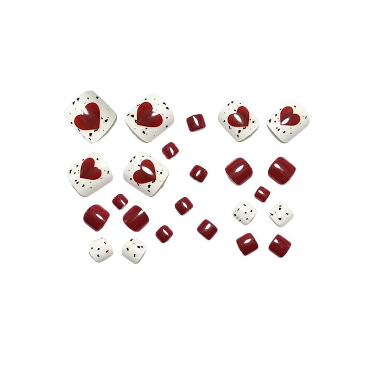 Artificial nails in romantic heart design Kalsten