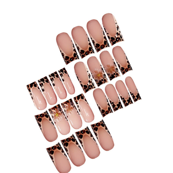 Elegant Animal Print Press-On Nail Art Kalsten