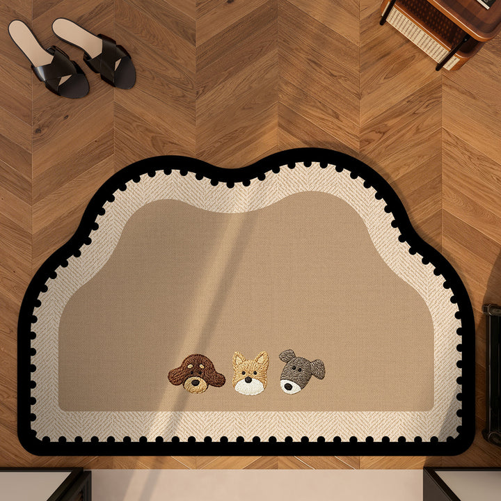 Cute Pet-Themed Bath Mat Kalsten
