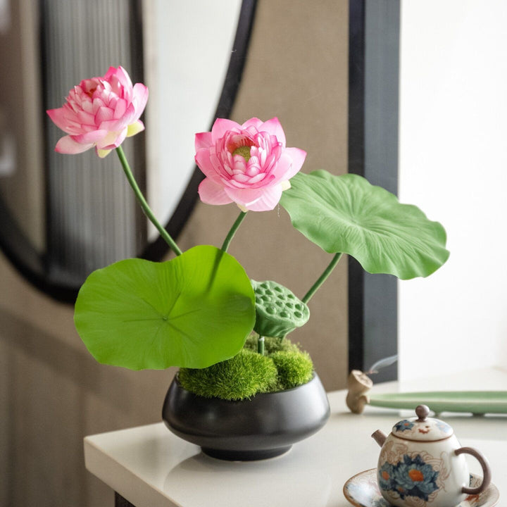 Artistic Lotus Flower Arrangement
