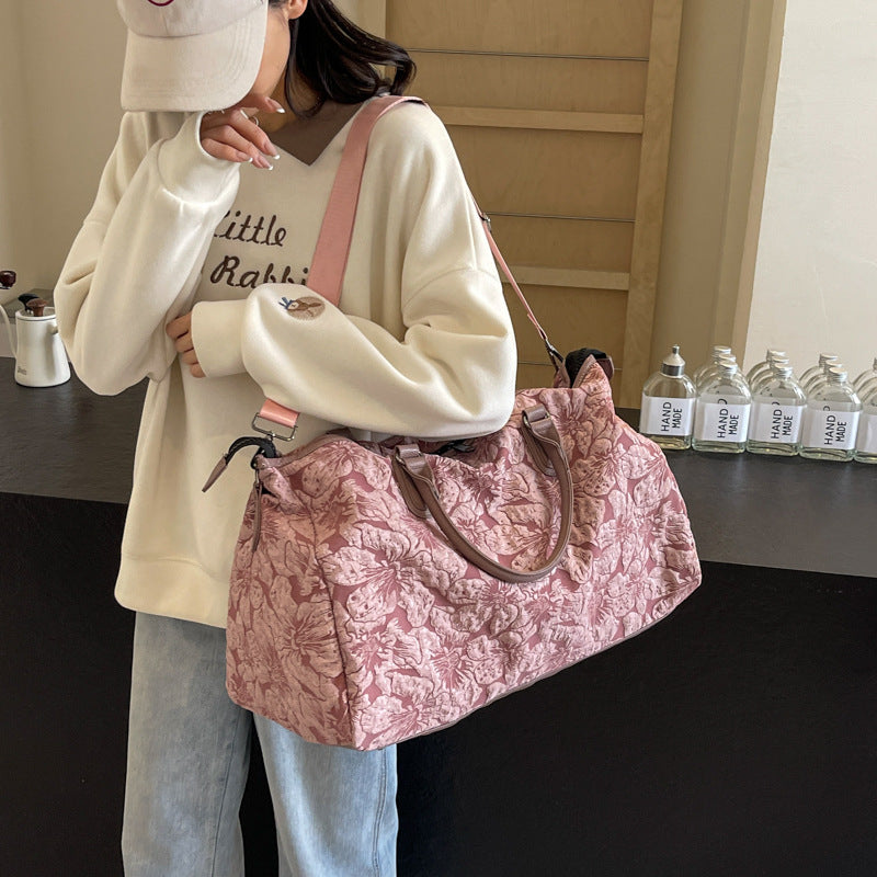 Stylish Floral Print Travel Duffel Bag Kalsten