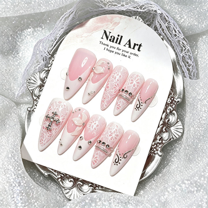 Elegant Press-On Nail Art Set