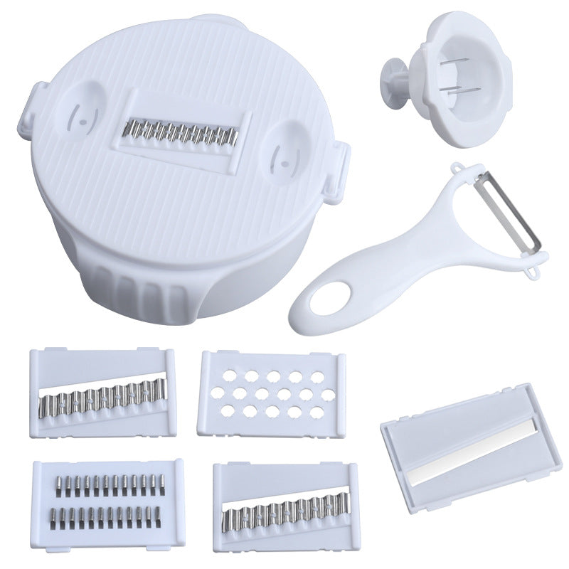 Multifunctional vegetable slicer with integrated cutting attachments Kalsten