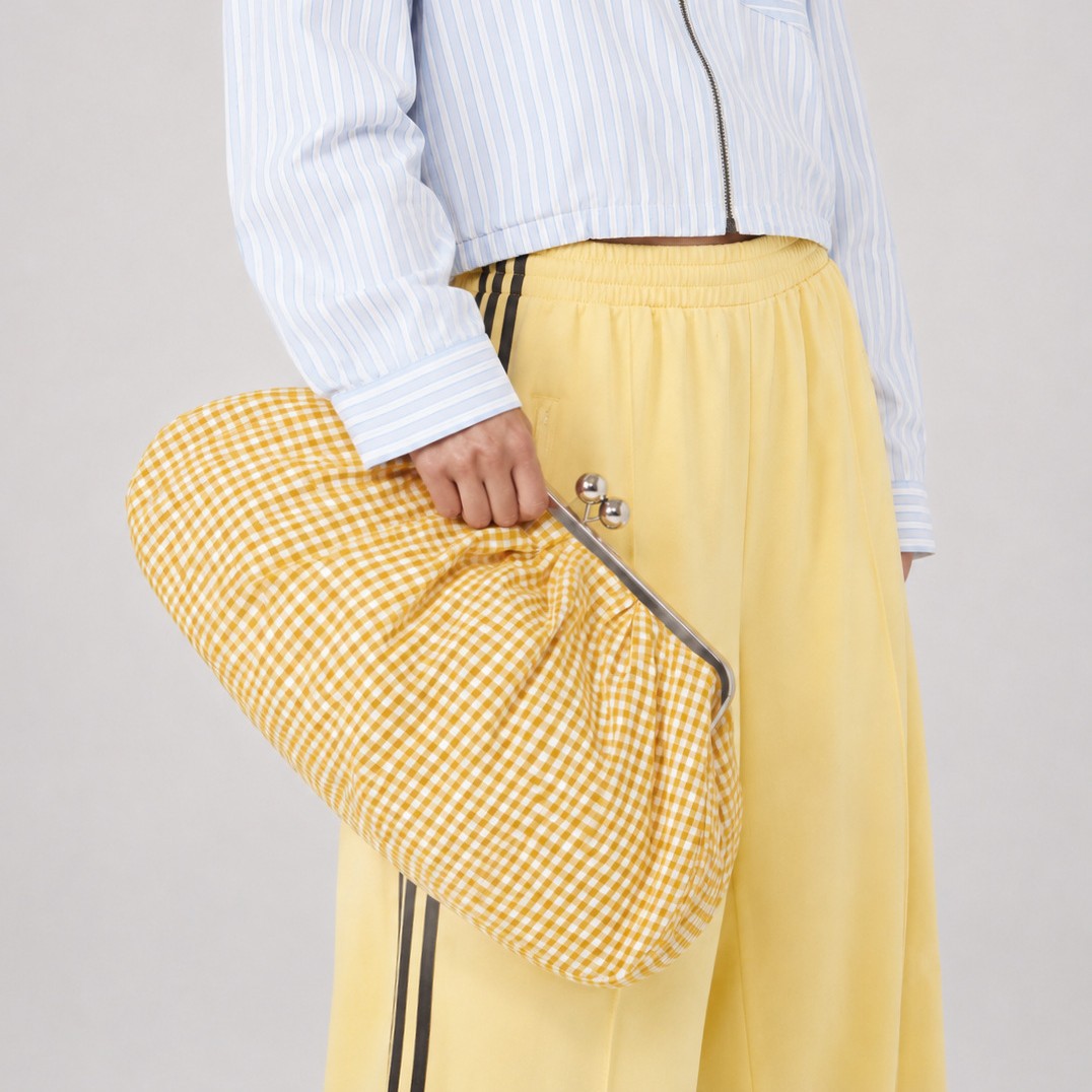 Ruched Clutch Purse