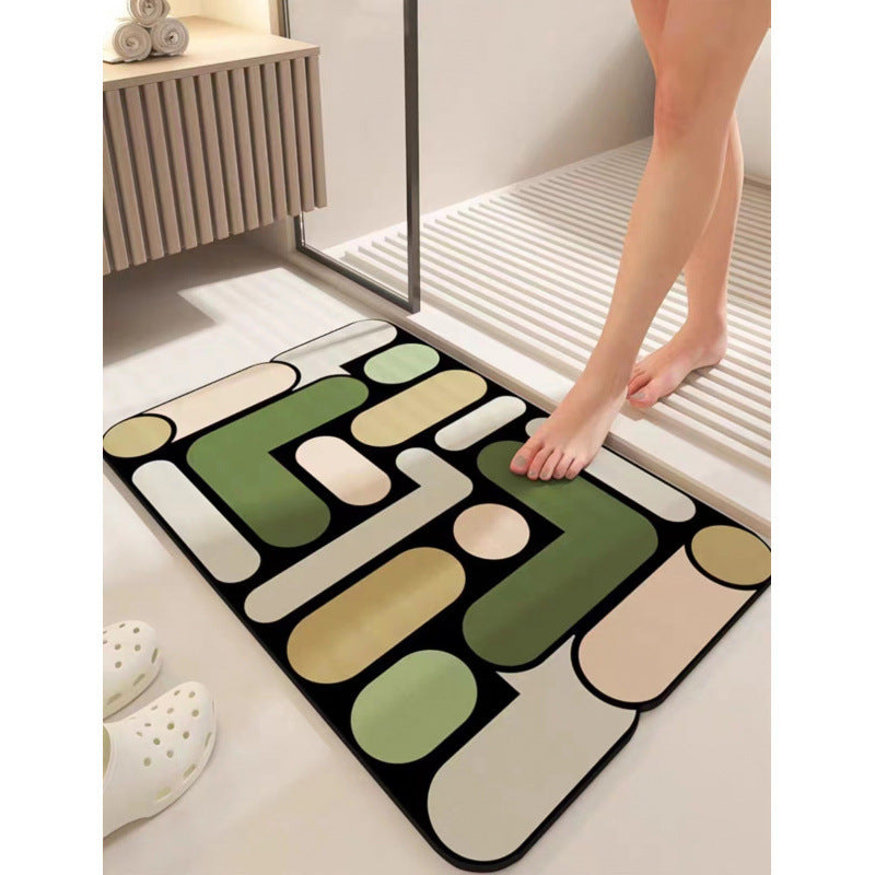 Abstract Geometric Bath Mat Kalsten