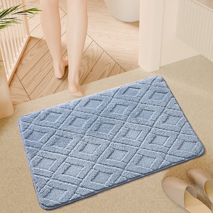 Textured Memory Foam Bath Mat Kalsten