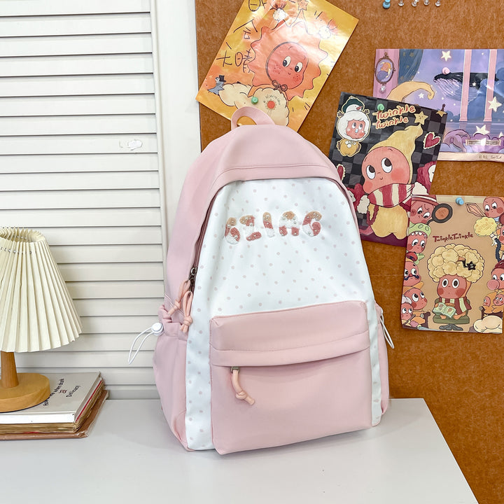 Cute Polka Dot Patterned Backpack Kalsten