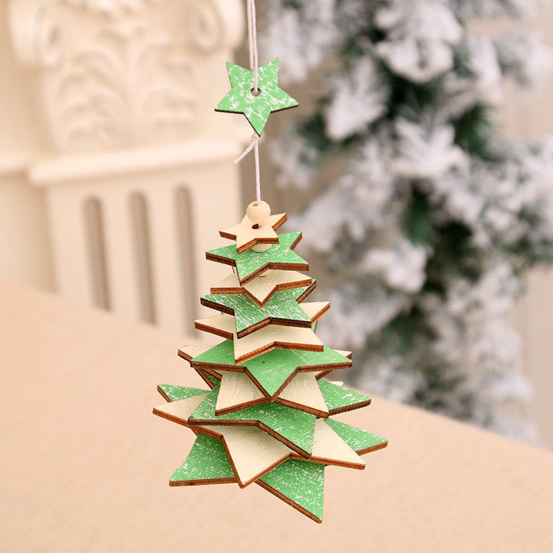 Elegant Wooden Star Ornament Kalsten