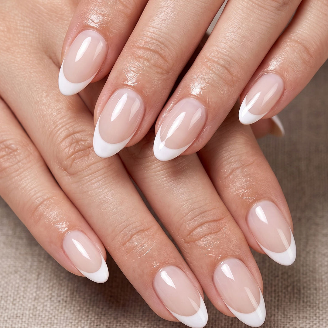 Stylish French Tip Press-On Nails