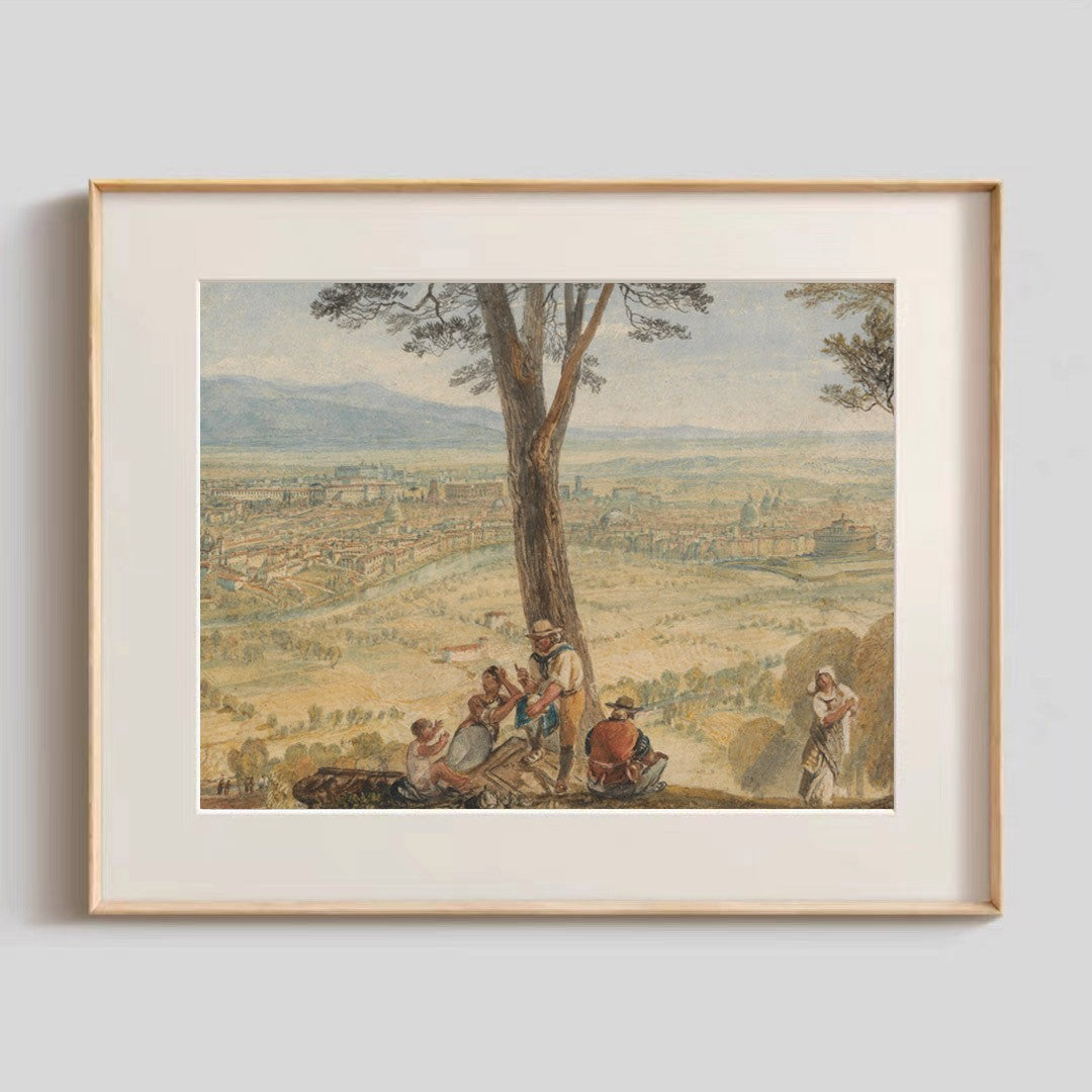 Framed Picturesque Waterfall Artwork