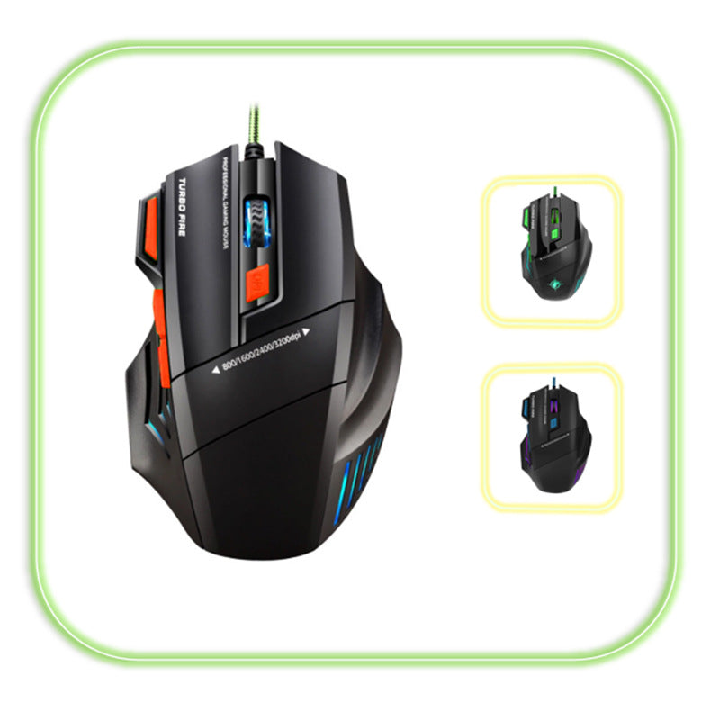 High-precision gaming mouse with adjustable DPI and RGB lighting Kalsten