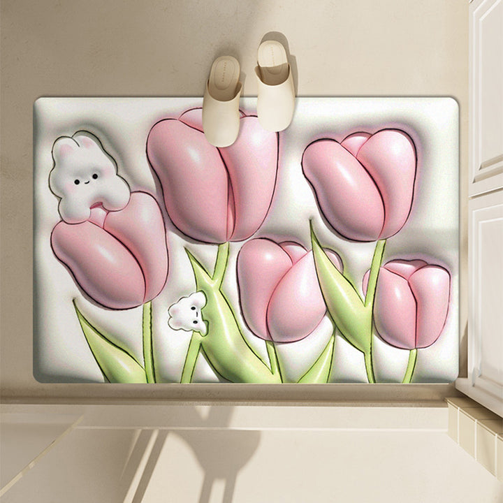 Cute Panda-Themed Bath Mat