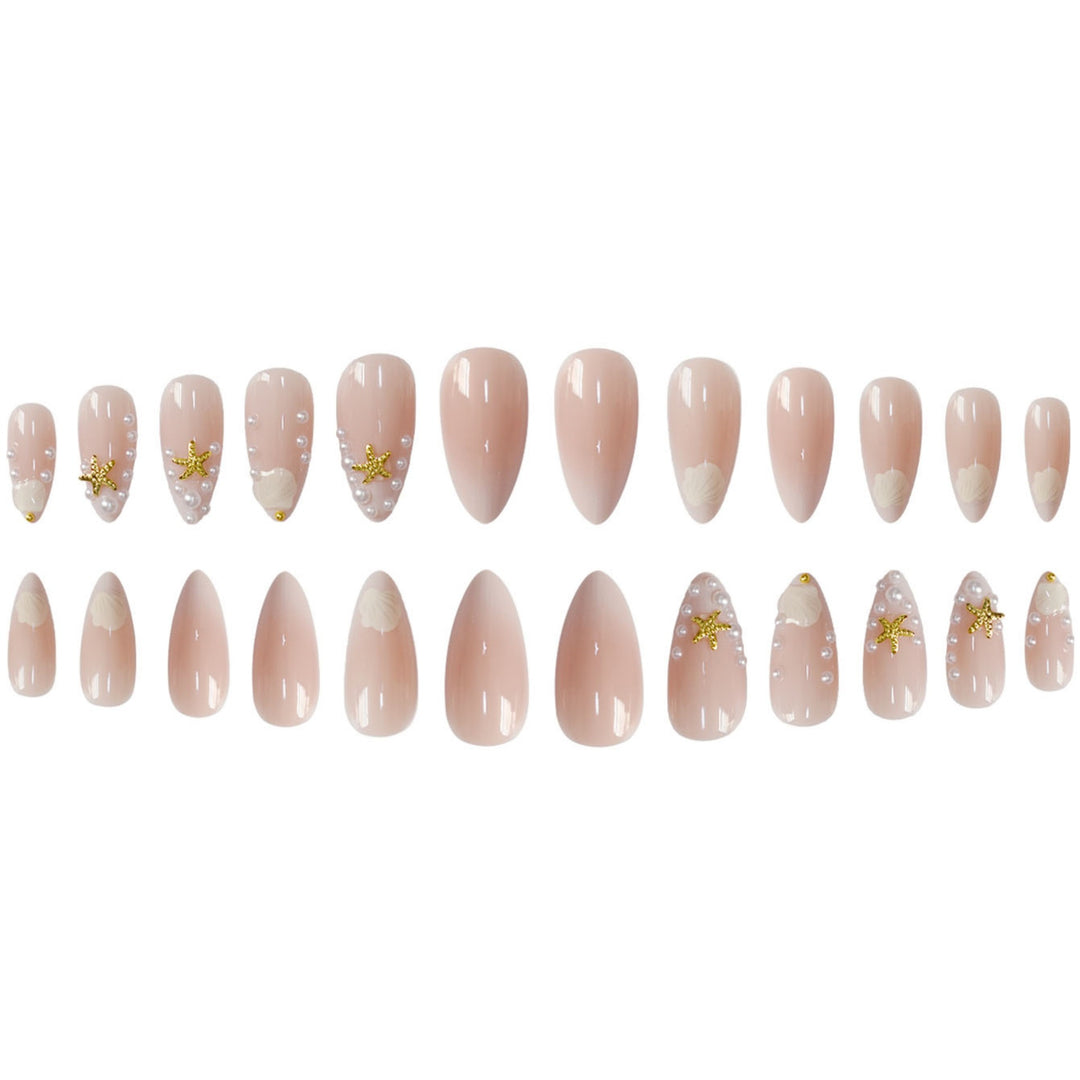 Ocean-Inspired Acrylic Nail Art Extensions Kalsten