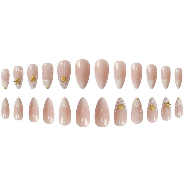 Ocean-Inspired Acrylic Nail Art Extensions Kalsten
