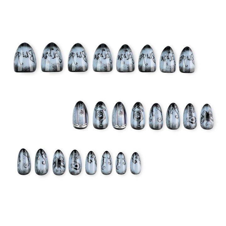 Creative Halloween Nail Art in Gothic Style Kalsten