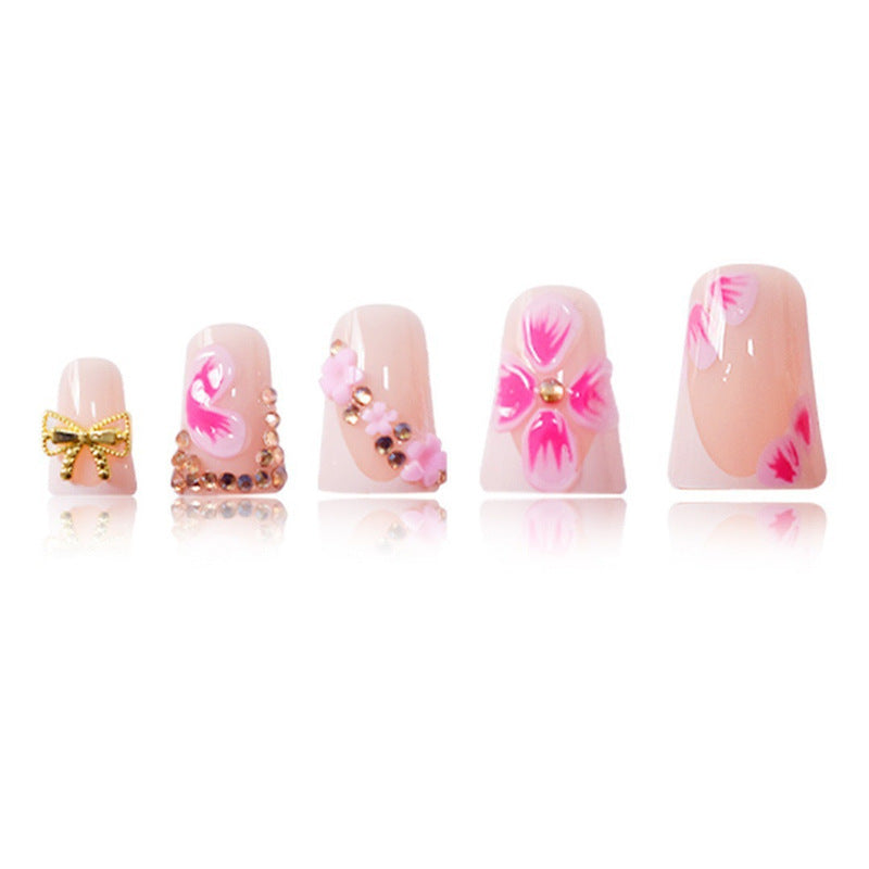 Floral Decorative Acrylic Nail Design Kalsten