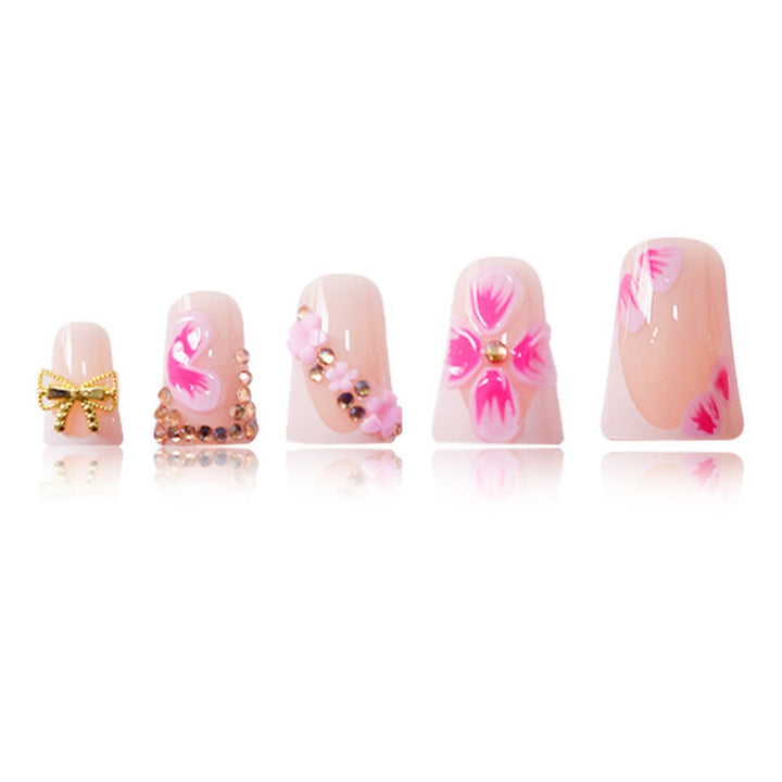 Floral Decorative Acrylic Nail Design Kalsten