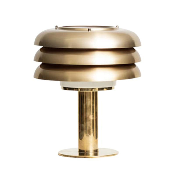 Modern Aesthetic Table Lamp with Layered Shade Design