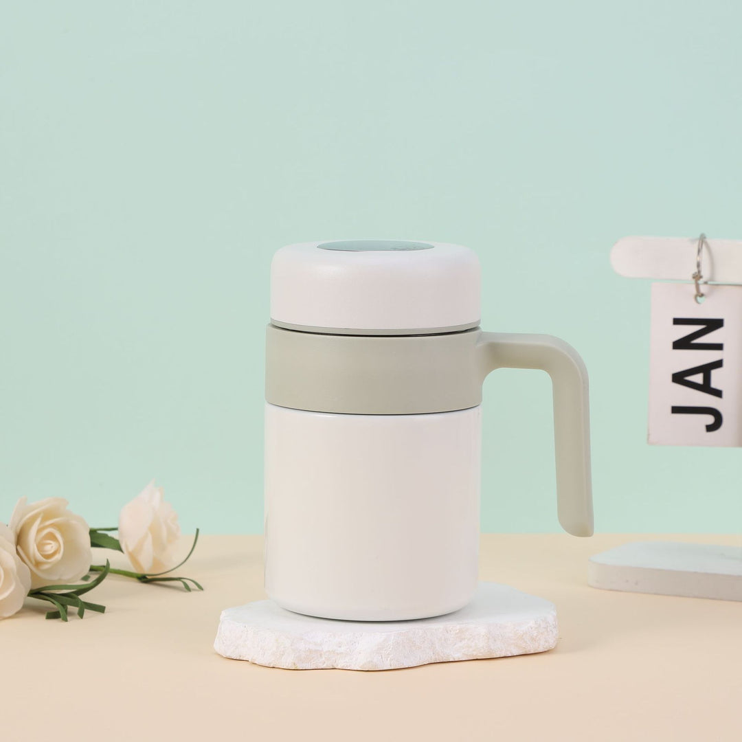Women's insulated cup with ergonomic handle and spill-proof lid Kalsten
