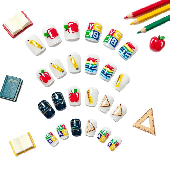 Creative School Motif Art Nails Kalsten