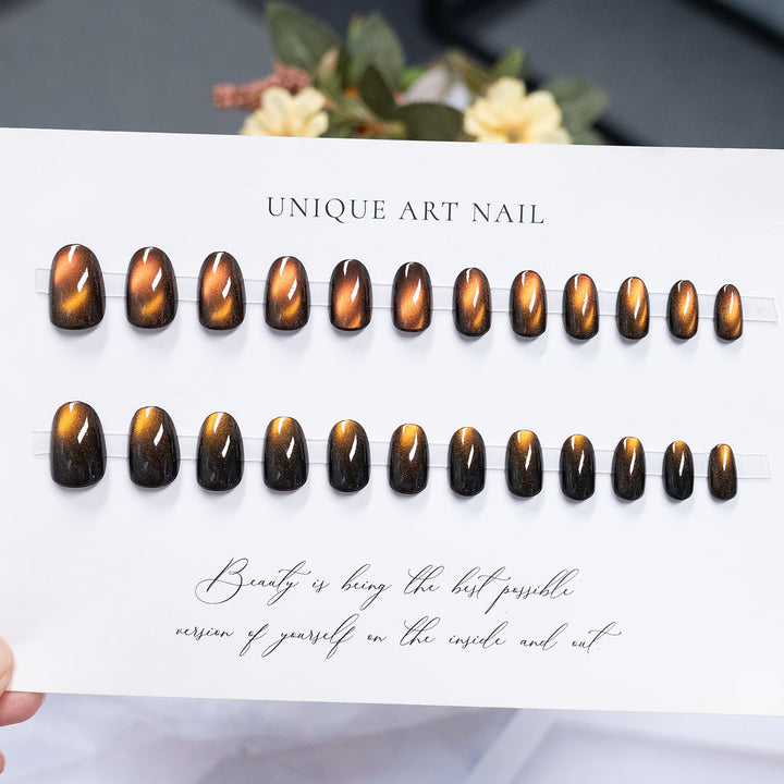 Glossy Long-Lasting Press-On Nail Set