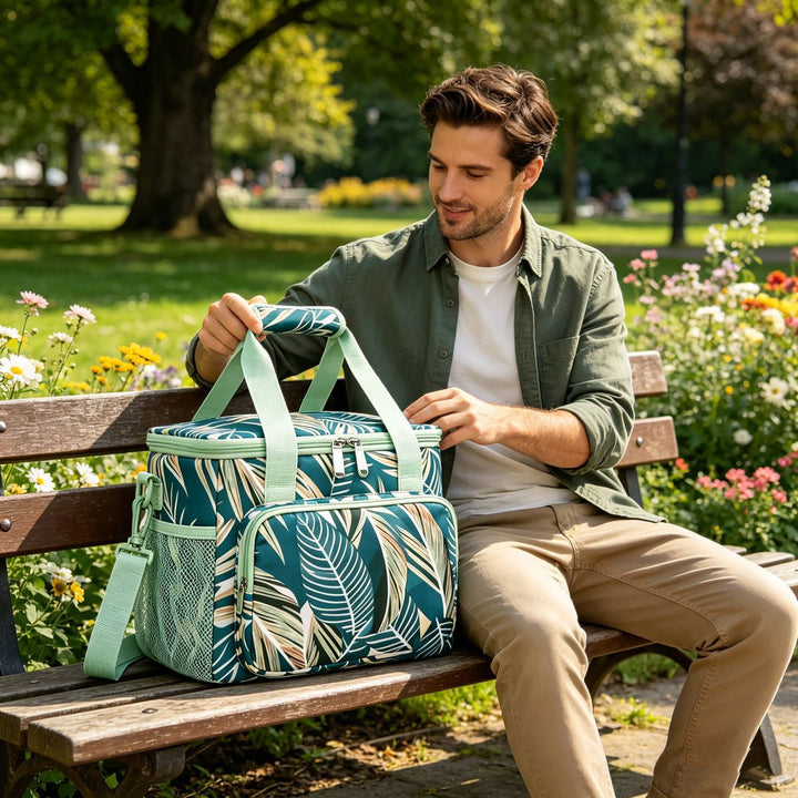 Insulated Leopard Print Lunch Cooler