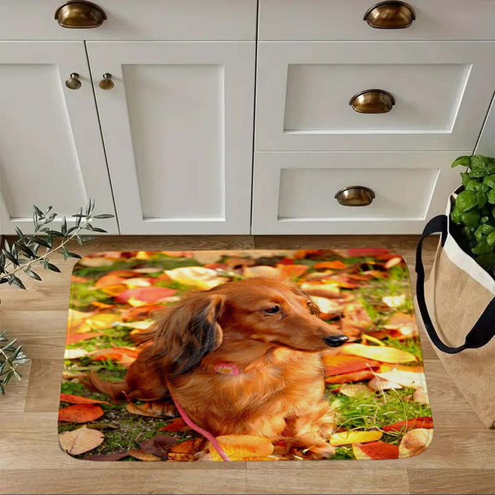 Cute Animal-Themed Kitchen Mat