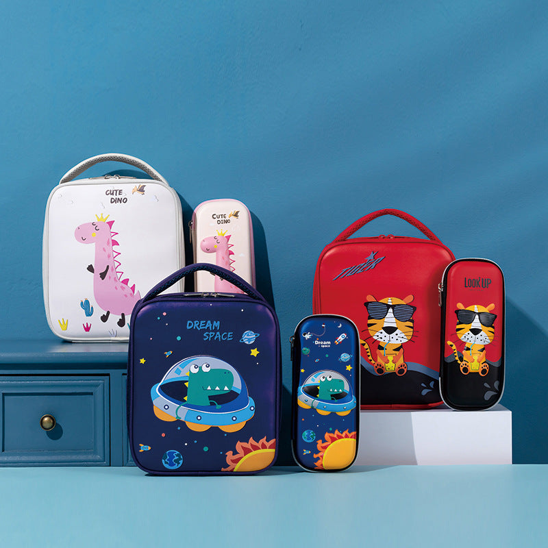 Fun Dinosaur-Themed Insulated Lunch Bag