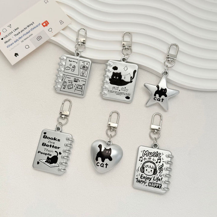 Cute Cat Star Charm Keychain Kalsten