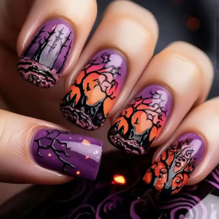 Artistic Halloween Nail Art Set