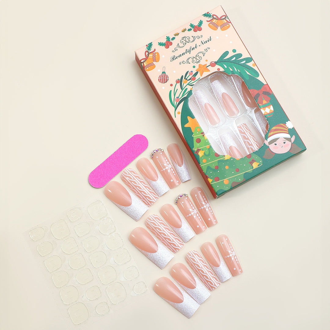 Artificial nail set with festive designs Kalsten