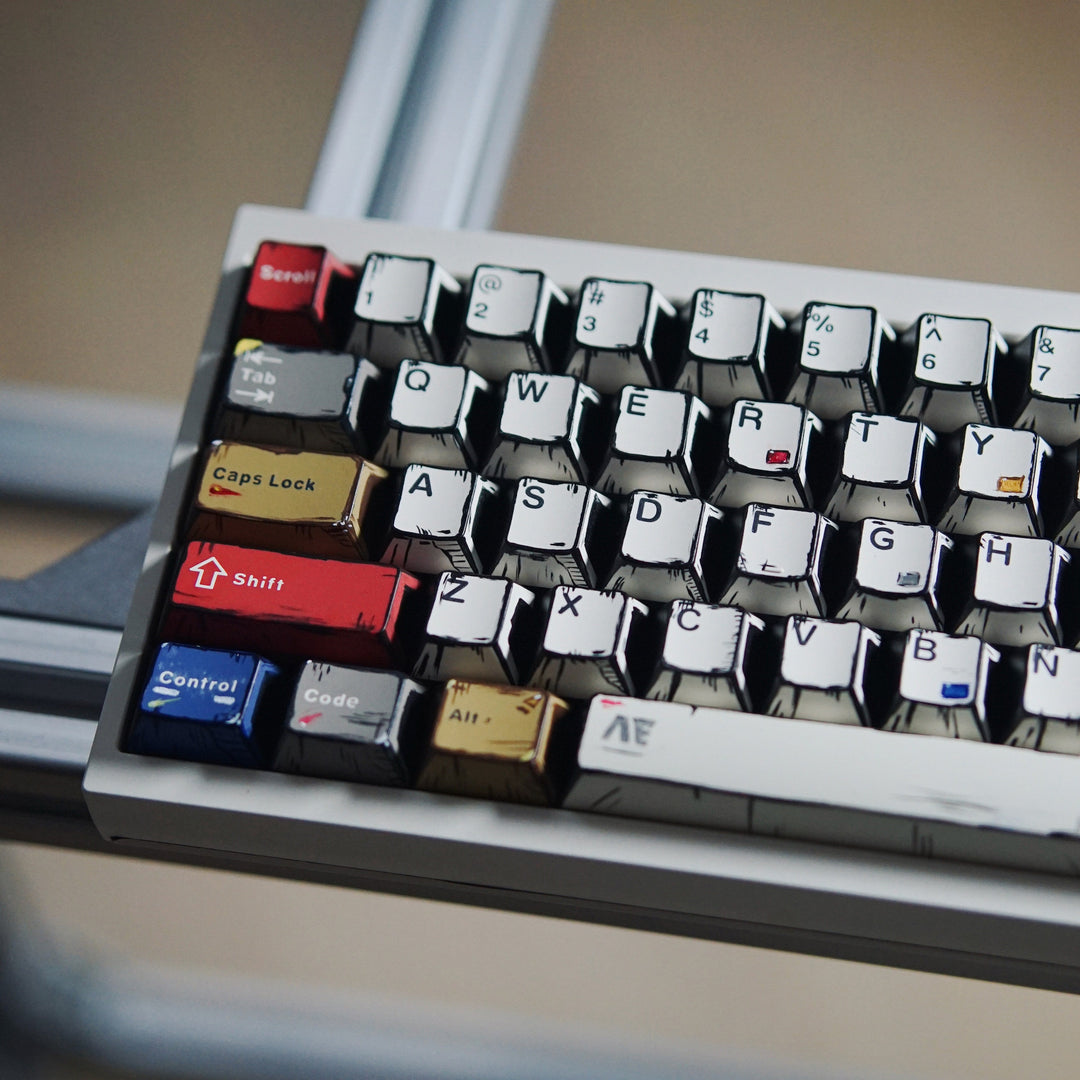 Retro-Themed Custom Mechanical Keyboard Kalsten