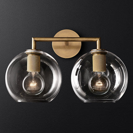 Modern Glass Sphere Wall Light