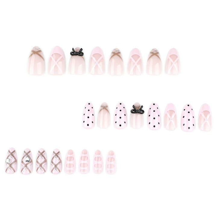 Chic Artistic Press-On Nail Design
