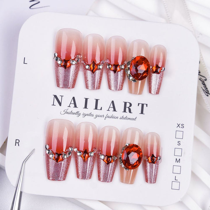 Artistic 3D Butterfly Press-On Nail Set Kalsten