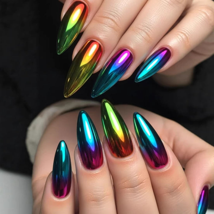 Artifical nails with Faceted Design Kalsten