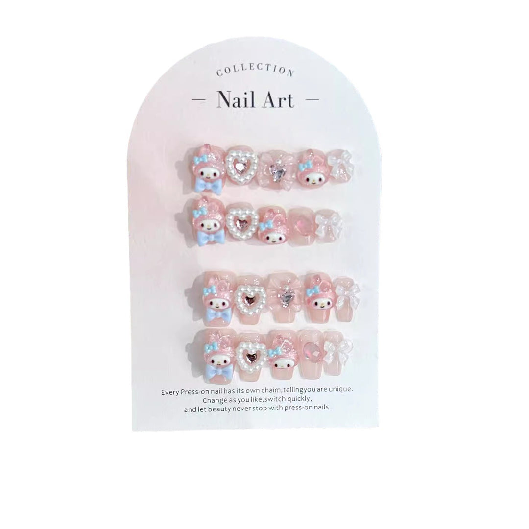 Whimsical Cute Character Nail Art Set