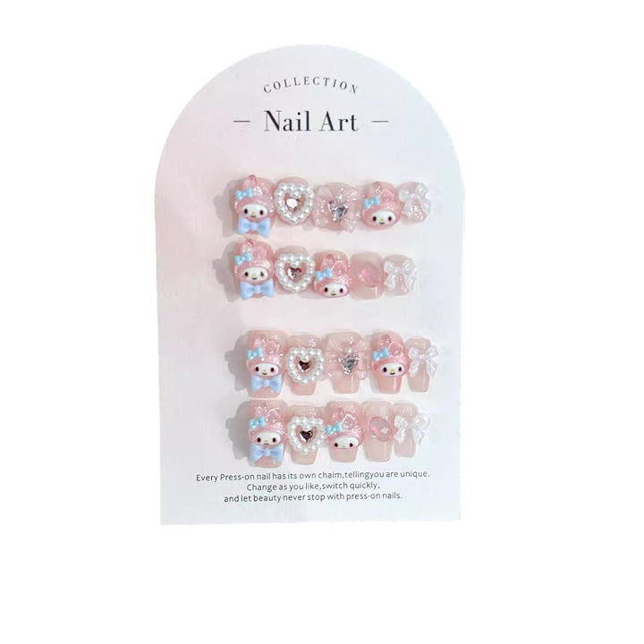 Whimsical Cute Character Nail Art Set