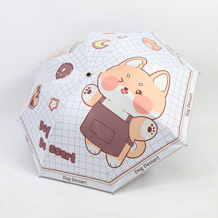 Women's Funny Foldable Umbrella with Cute Animal Design Kalsten