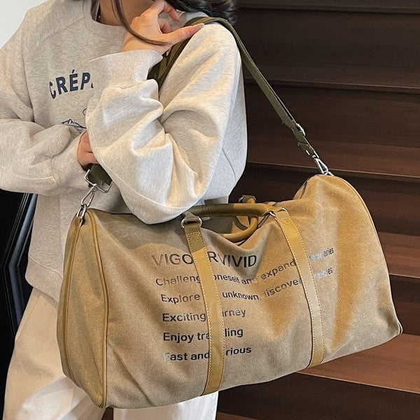 Durable Canvas Gym Duffel Bag