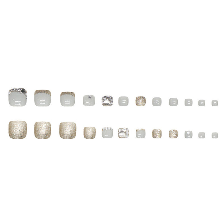 Glamorous Glittering False Nail Art Kalsten