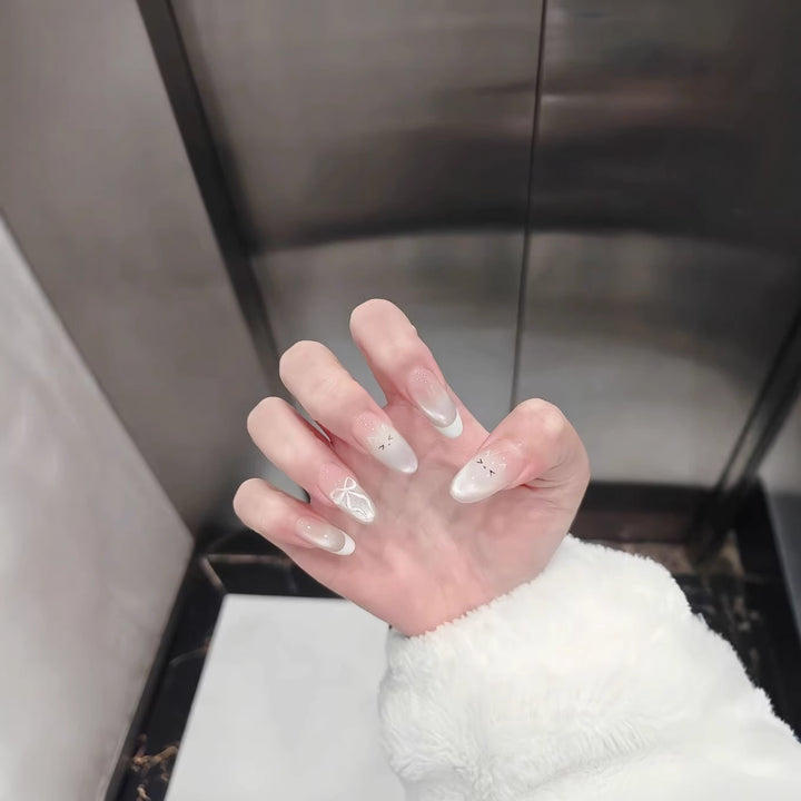 Artistic French Tip Nail Enhancements