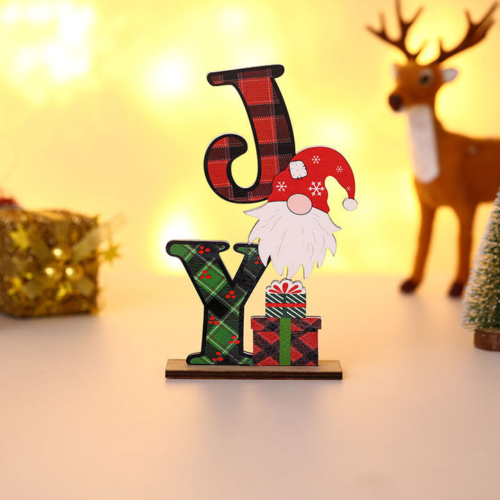 Decorative Christmas Table Block Sign Kalsten