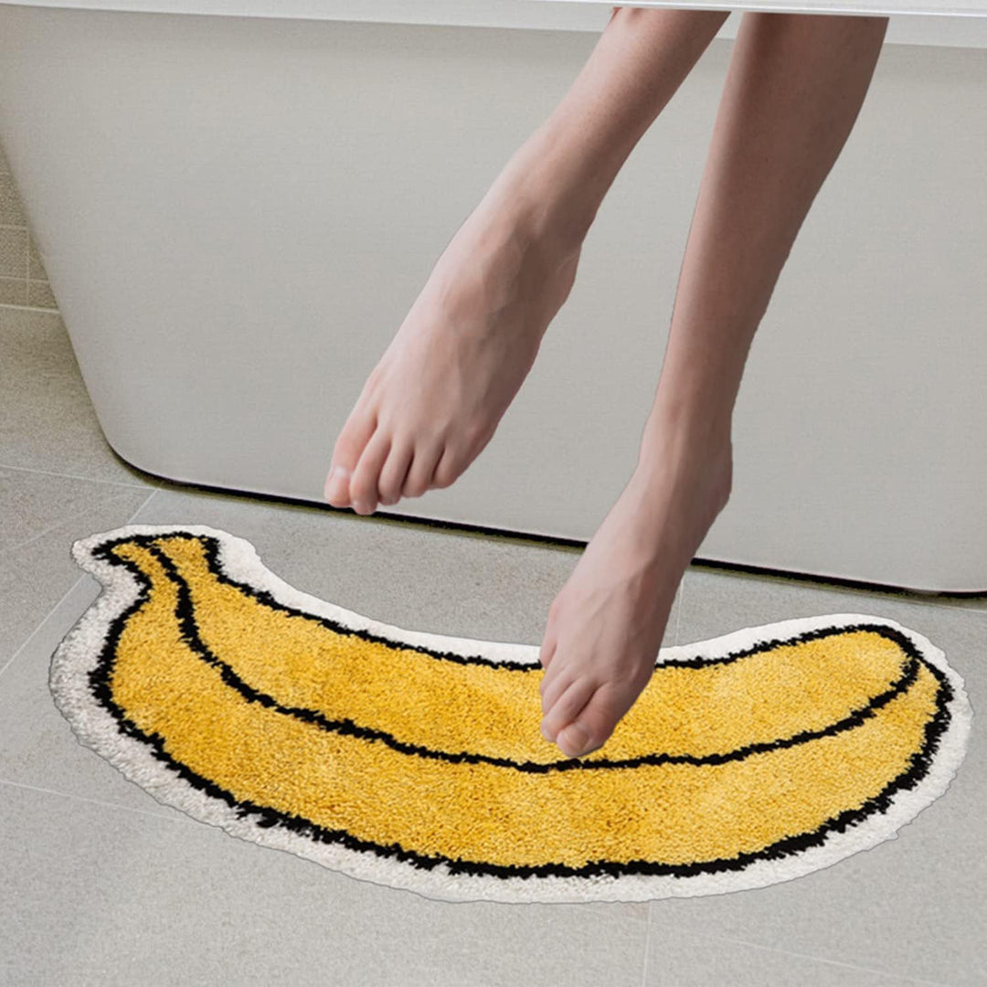 Lemon Slice Shape Bath Mat Kalsten