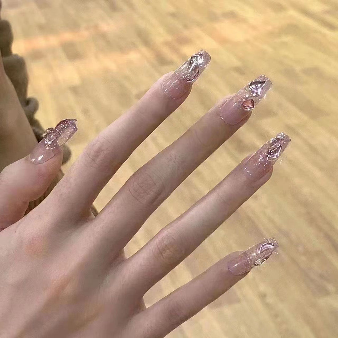 Glamorous Glittery Press-On Nails