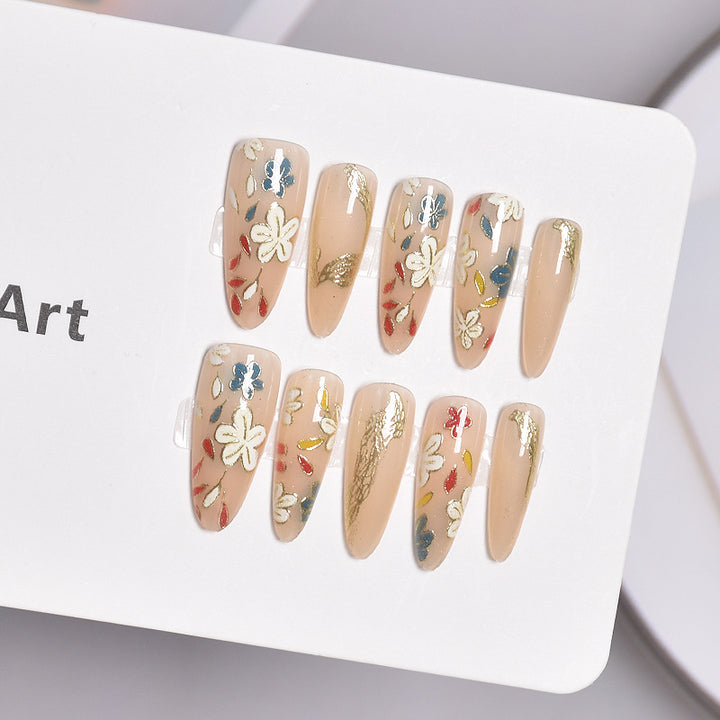 Elegant Floral Design Press-On Nails Kalsten