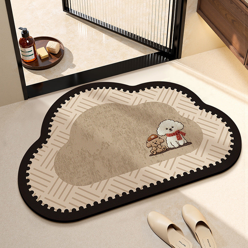 Cute Cat-Themed Kitchen Area Mat