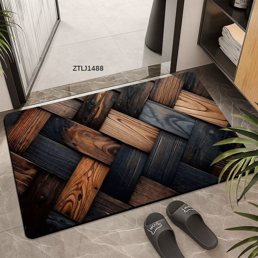 Textured Geometric Area Mat Kalsten